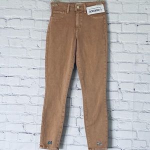 L’AGENCE NEUTRAL SKINNY JEANS MIDI RISE SIZE 25